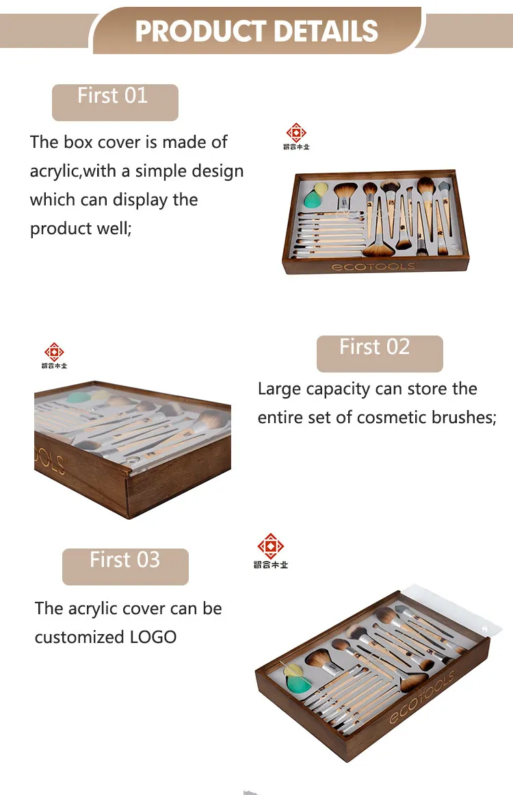 Custom Personalized Gift Crafts Perfume Makeup Storage Box Custom Logo Luxury Wooden Cosmetic Gift Box Perfume Packaging Box