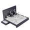 Elegant Black Matte Wooden Watch Display Box for Retail