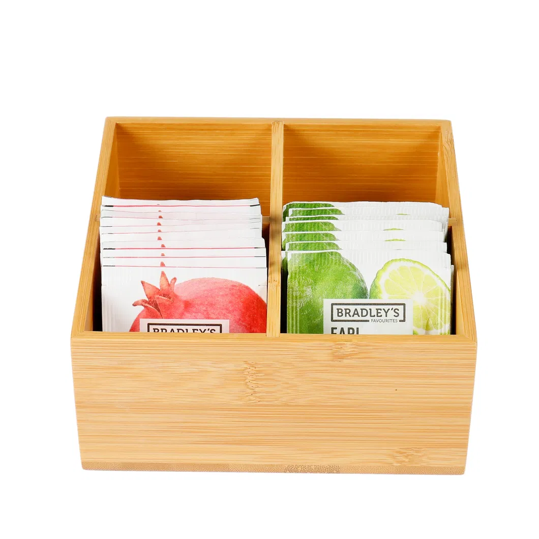 Wholesale Bamboo Wooden Service Tray Bamboo Wooden Tray Wooden Decorative Tray Storage Coffee &amp; Tea Bag Tray Wooden Food Packaging Case