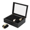 Luxury Custom Black Lacquer Acrylic Wooden Watch Box Multi-Slot Wooden Watch Case and Wooden Gift Watch Box
