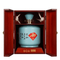Custom Luxury Red Large Single Bottle Packaging Wooden Wine Box with Rope Handle