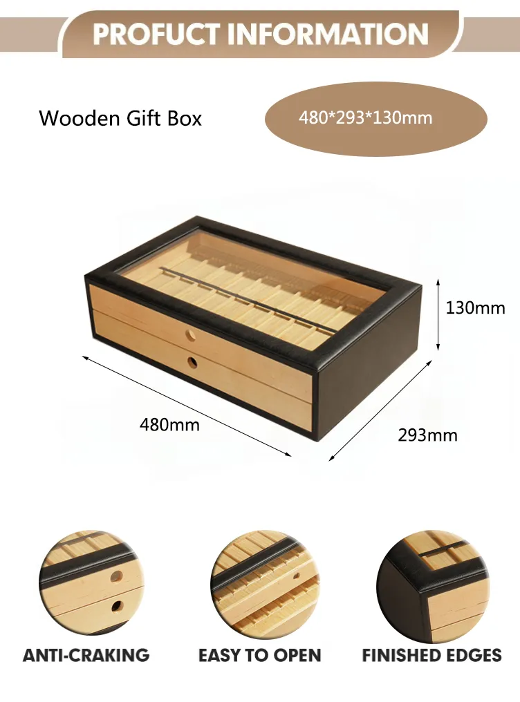 Religious Style Luxury Rubber Custom Shape Packaging 12 Coins Wooden Acrylic Cover Wooden Collection Coin Box