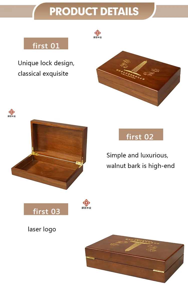 Elegant Long Wooden Storage Box with Lid for Jewelry and Pens