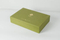 High Quality OEM ODM Handmade Custom Hot Stamping Logo Empty Wooden Rectangular Green PU Leather Storage Gift Box Luxury