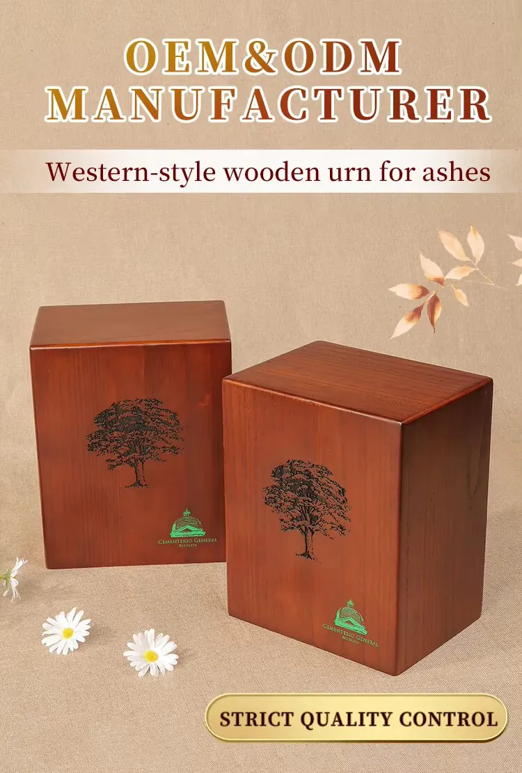 Zhihe Lightweight Paulownia Solid Wood Pet Urn-Removable Base Customizable Design for Cherishing Beloved Pets