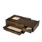 Wholesale Coffee Color Matt Finish Wooden Jewelry Organizer Storage Luxury Packing Gift Box