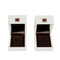 High-Grade Luxury Portable Magnetic White Wooden Jewellery Ring Box Weeding Gift Wood Velvet Jewelry Diamond Earrings Case