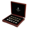 Wholesale Custom Promotional Solid Wood Gift Jewelry Box Wooden Coin Packaging Storage Collection Box