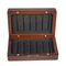 Luxury Brown Walnut Wood Keepsake Box Small Deluxe Square Gift Box Wooden Treasure Box