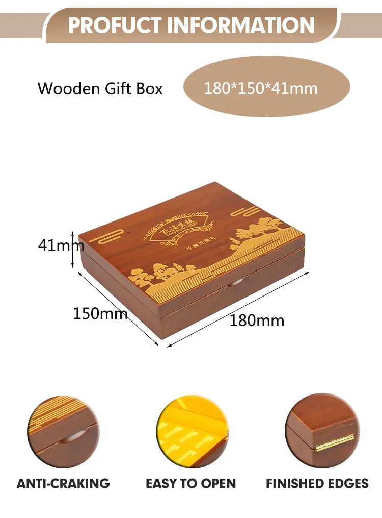 Personalized Walnut Wood Travel Medicine Box with 6 Compartments