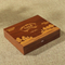 Personalized Walnut Wood Travel Medicine Box with 6 Compartments