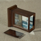 Elegant Walnut Jewelry Box for Necklaces and Earrings