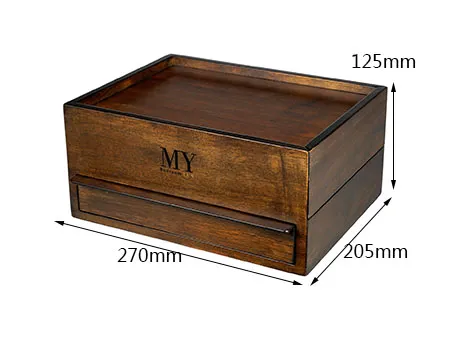 Elegant Handmade Walnut Wood Jewelry Storage Box for Organizing