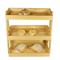 Stylish Wooden Bakery Display Stand with Three Tiers for Retail