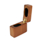 Vintage High Quality Luxury Walnut Solid Wood Brown Small Single Jewelry Wooden Ring Gift Box