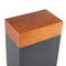 Handcrafted Wooden Funeral Urn Adult Ashes Container with Engraved Pattern Secure Lid Wood Material Memorial Keepsake Dignified Burial Accessory