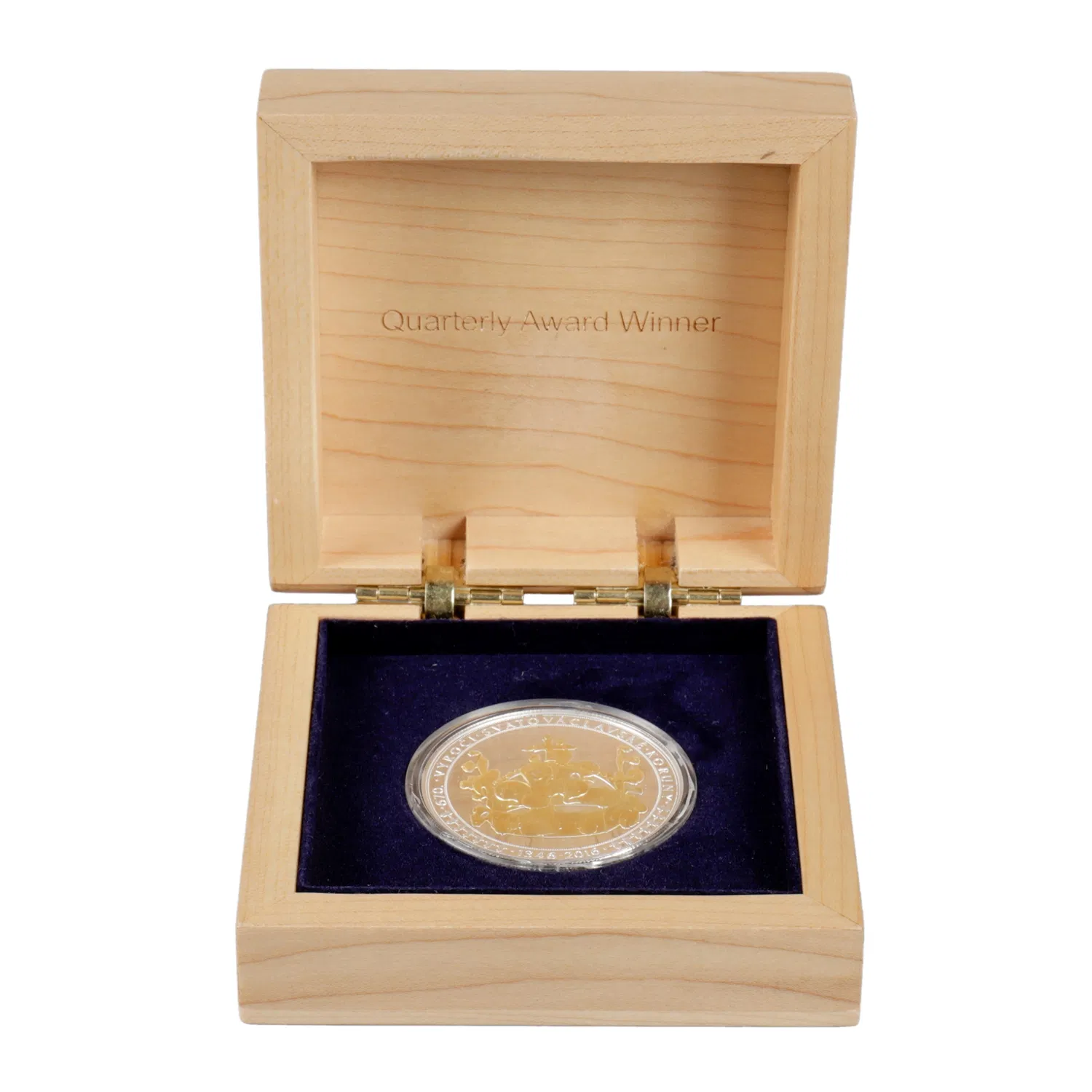 Elegant Customizable Wooden Medal Display Box for Collectors