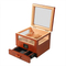 Wholesale OEM Handmade Spanish Cedar Wooden Cigar Cases Humidor Box