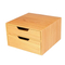 Premium Wooden Tea Bag Storage Box with Dual Layers