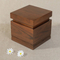 Hot Sale Wooden Pet Dog Cat Urn Ashes Slide Lid Walnut Wood Memorial Urn Box