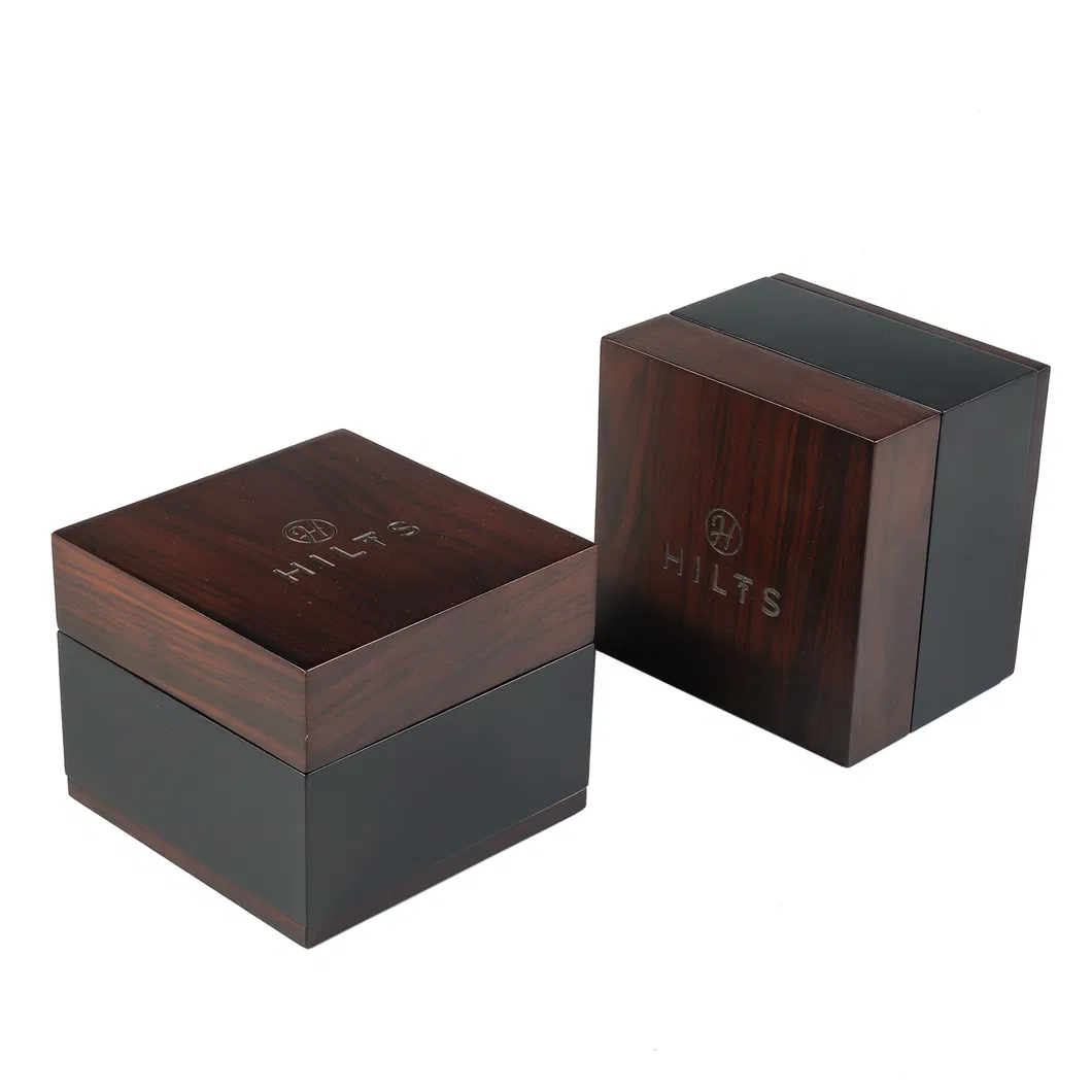 Wholesale Factory Price Open-Top Design Watch Gift Storage Display Box Wood Watch Winder Box for Single Watch