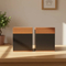 Zhihe Artisan Craftsmanship Wood Double Pet Urn Customizable Eco-Friendly Memorial Box for Dogs Cats Unique Two-Tone Keepsake
