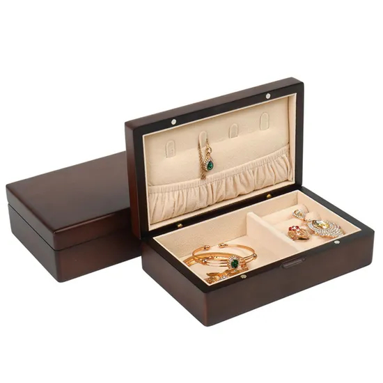 Elegant Wooden Jewelry Box for Watches and Accessories