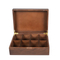 Handcrafted Custom Made Rich Mahogany Solid Wooden Compartment Tea Gift Chest Box and Tea Bags Storage Boxes and Holder with 12 Compartment