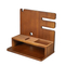 Elegant Pine Wood Jewelry and Watch Storage Rack for Home