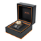 New Design PU Leather Lining Luxury Single Walnut Wooden Watch Box Watch Storage Packaging Case Organizer for Men and Women Wristwatch Display Box Holder