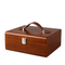 Luxury Custom Logo Popular Wooden Jewelry Packaging Case Wooden Leather with Drawer Storage Gift Jewelry Box Wood Chess Box in Stock Manufacturer