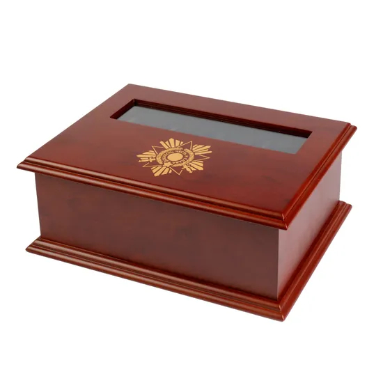 Factory Customized Multi-Layer Wooden Wood Challenge Coin Storage Box Memorial Coin Collection Display Case for Gold Coin