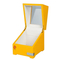 Exquisite Yellow Lacquer Single Wooden Rectangular Watch Packaging Display Box Watch Storage Gift Luxury Piano Lacquer Finish with Acrylic Window