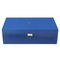 2025 New Arrival Custom blue Wooden Storage Box Luxury Large Wooden Boxes for Gifts Shoe Perfume