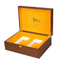 Custom Engraved Walnut Tea Gift Box for Luxury Packaging