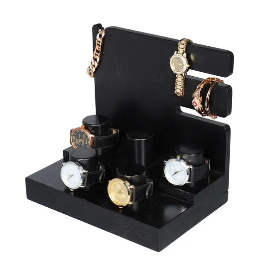 OEM Wooden Watch Organizer Storage Watch Box Handmade Display Case Watch Display Shelf
