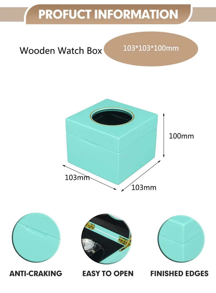 Factory Price Wholesale Wooden Packaging Watch Box Wood Display Case Wooden Collection Watch Box