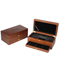 Wholesale Customized Promotional Rectangular Square Durable Display Packaging Wooden Safe Box Velvet Medal Coin Folding Storage Gift Box with Printed Logo