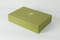 High Quality OEM ODM Handmade Custom Hot Stamping Logo Empty Wooden Rectangular Green PU Leather Storage Gift Box Luxury