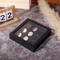 Wholesale 9 Slot Wooden Coin Box with Hinged Lid Custom Display Box for China Panda Coins and Commemorative Coins