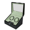 Luxurious High-End Green Piano Glossy Lacquer Finish Wooden Packaging Display Gift Box for Double Watch