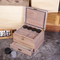 Eco-Friendly Bamboo Herb Storage Box with Rolling Tray
