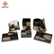Luxury Custom High Gloss Piano Lacquer Metal Word Logo Edge Outline in Gold Wooden Hotel Room Bathroom Supplies Amenities Set