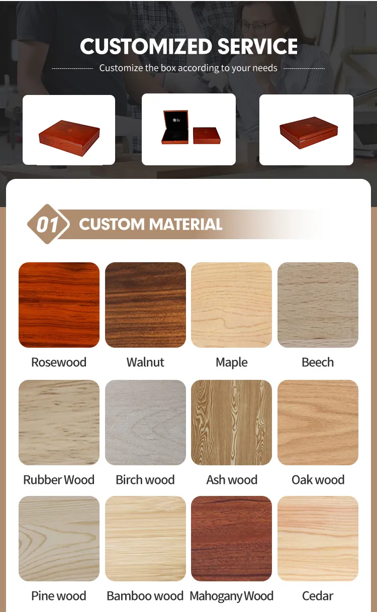 Fatorary Price Brand Custom Logo Wood Commemorative Coin Case Walnut Color Black Lining Wooden Coin Gift Packaging Box