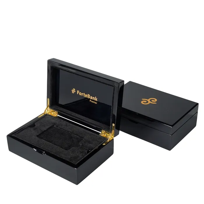 Premium Custom Wooden Gift Case for Business Credit Cards