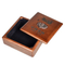 100% Walnut Solid Wood Powerful Magnets Lid Custom Lasdr Logo Square Wooden Chess Gift Box