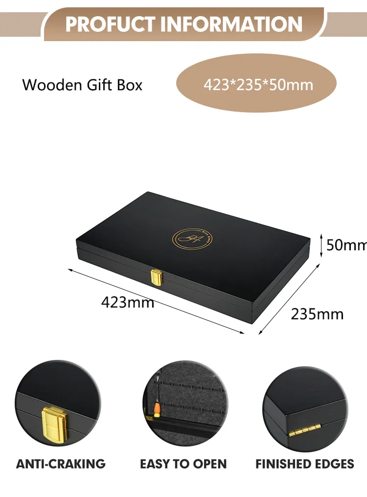 Elegant Eco-Friendly Wooden Cutlery Set in Custom Gift Box