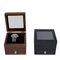 Elegant Wooden Watch Display Box with Clear Acrylic Lid
