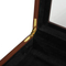 Custom Walnut Wooden Coin Display Case with Clear Lid