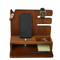 Multifunctional Wood Phone Docking Station Key Holder Jewelry Watch Organizer Luxury Custom Wood Storage Stand